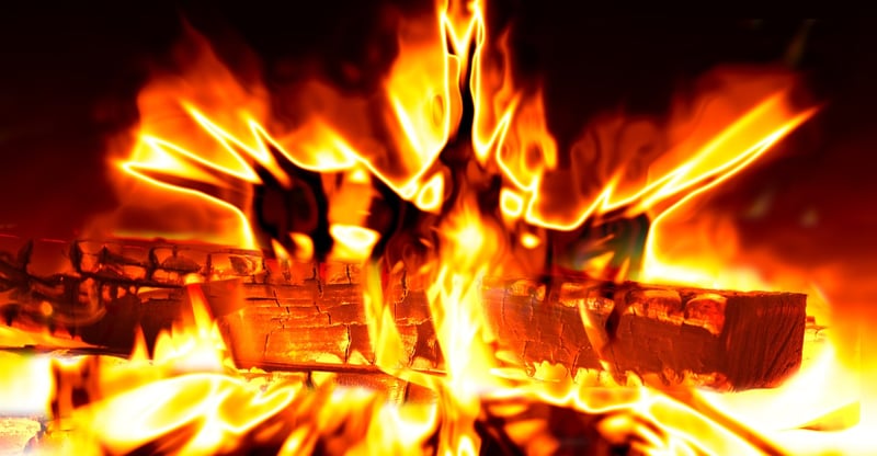Forest Wedding Bonfire